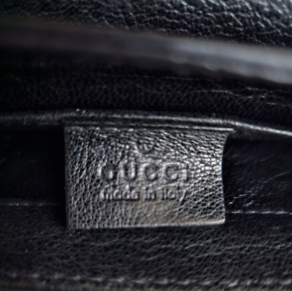 GUCCI Iconic Rare Vintage FW03 Tom Ford Black Studded Scaled Horsebit Bag Clutch - Picture 15 of 16